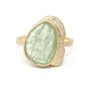 Perfectly Imperfect Green Kyanite Ring