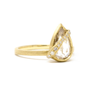 Perfectly Imperfect Pear Diamond Ring