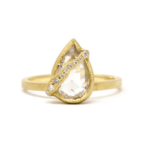 Perfectly Imperfect Pear Diamond Ring