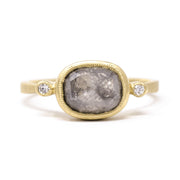 Rugged Mogul Oval Diamond Ring