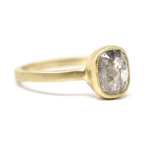 Bedrock Cushion Diamond Ring