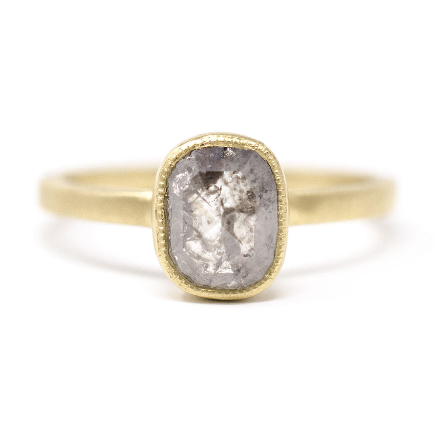 Bedrock Cushion Diamond Ring