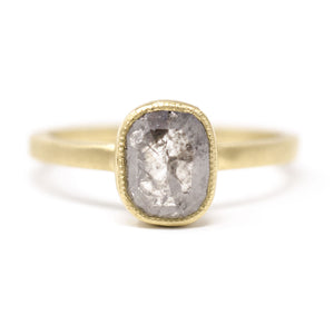 Bedrock Cushion Diamond Ring