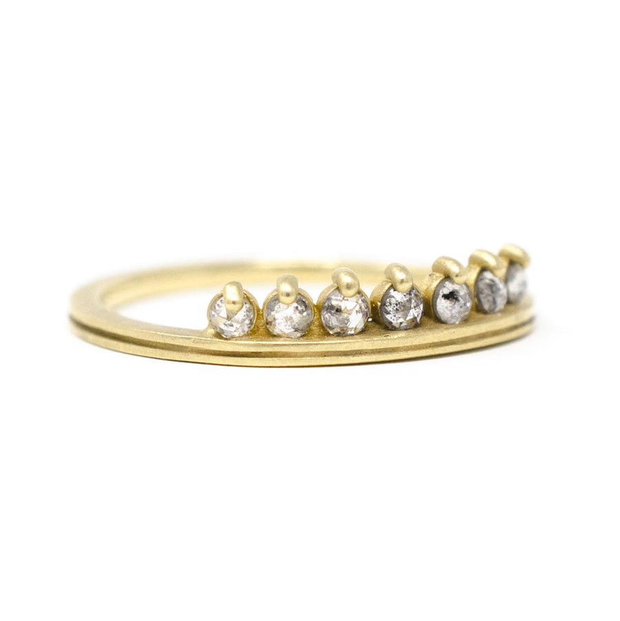 The Crown Rough Cut Diamond Band