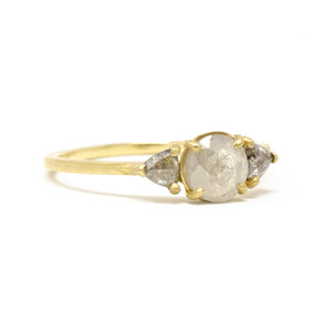 Rough Cut Diamond Ring