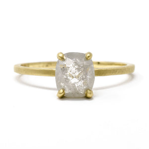 Grasping Rough Cut Diamond Ring