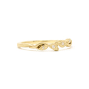 Golden Garland Diamond Ring