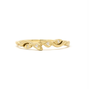 Golden Garland Diamond Ring