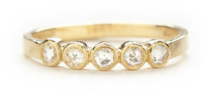 Hewn Five Dot Diamond Ring