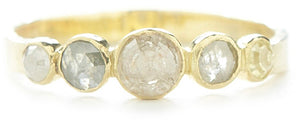 Hewn Five Dot Graduated Opaque Diamond Ring