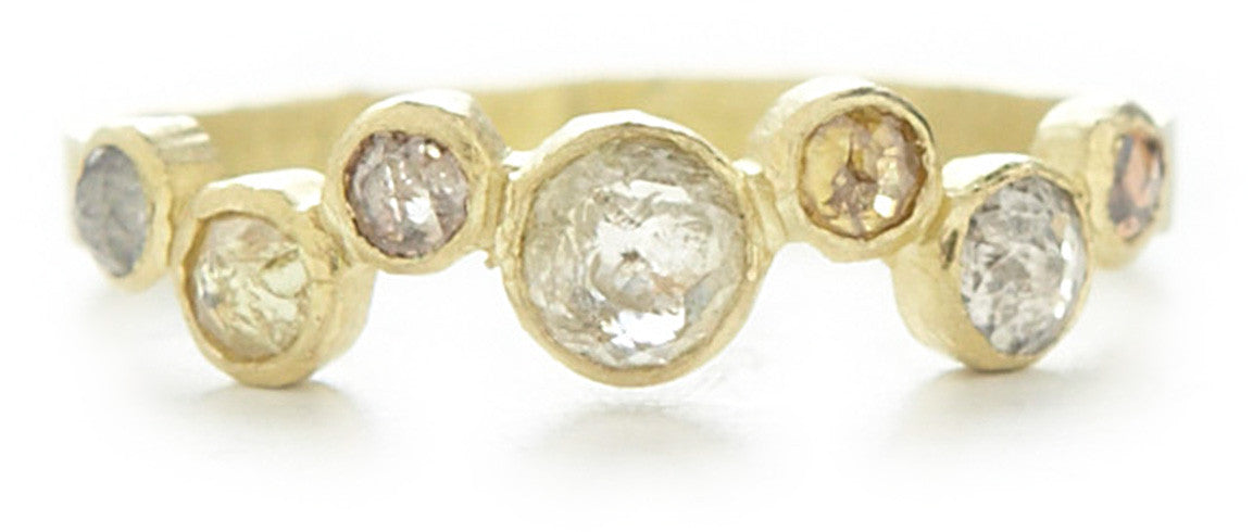 Hewn Seven Dot Opaque Diamond Ring