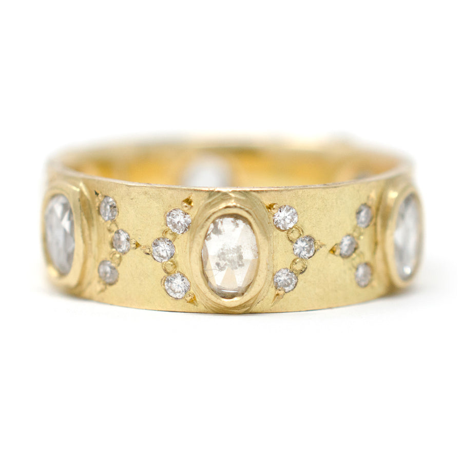 Liberated Eternity Large Oval Diamond Band