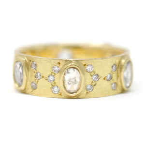 Liberated Eternity Large Oval Diamond Band