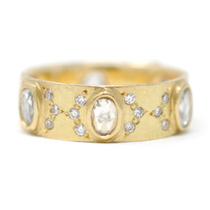 Liberated Eternity Large Oval Diamond Band