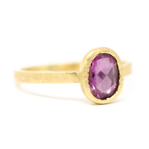 Hot Pink Sapphire Ring