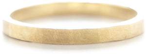 Men's Hewn Hammered 2mm Plain Band