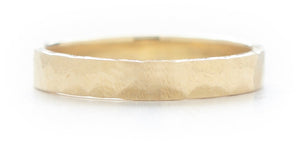 Men's Hewn Hammered 3mm Plain Band