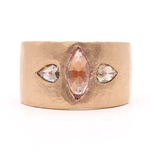 Pretty in Pink Sapphire Diamond Ring