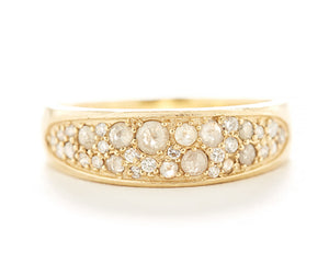 Hewn Tapered Small Snowflake Ring