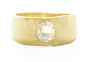 Hewn Tapered Diamond Band