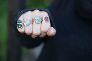 Emerald Pool Fracture Ring