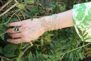 The Missing Link Emerald Cuff Bracelet