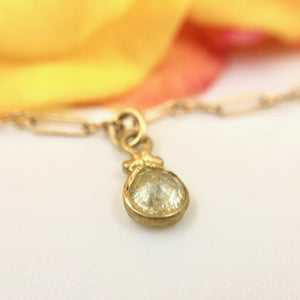 Dewdrop Five Drop Opaque Diamond Necklace