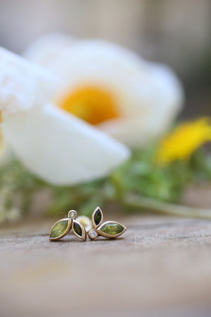 Verdant Bud Stud Earrings