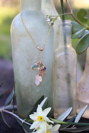 Fault Line Triangle Tourmaline Necklace