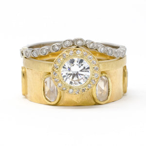 Mountings Blockette Round Diamond Halo Ring