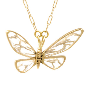 Lace Winged Butterfly Necklace