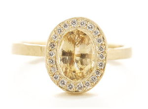 Lux Plus Oval Yellow Sapphire Ring