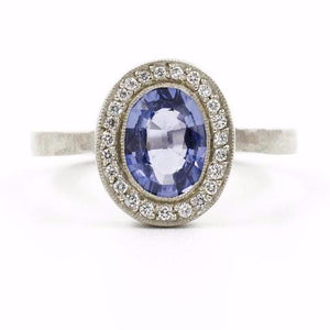 Lux Plus Oval Blue Sapphire Ring