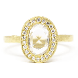 Lux Plus Oval Rose Cut Diamond Ring