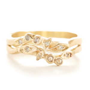 Vine Diamond Stacking Bouquet Ring