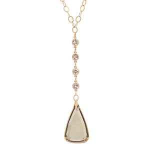 Csarite Droplet Teardrop Pendant