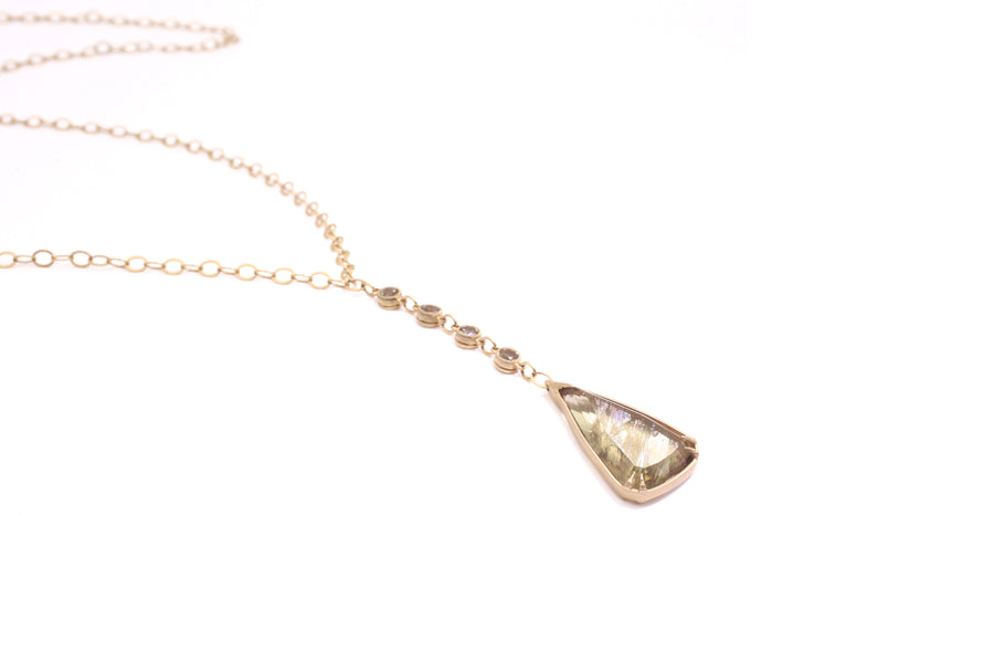 Csarite Droplet Teardrop Pendant