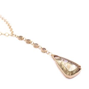 Csarite Droplet Teardrop Pendant