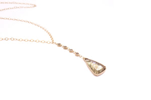 Csarite Droplet Teardrop Pendant