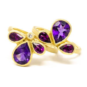 Posy Amethyst Stacking Ring