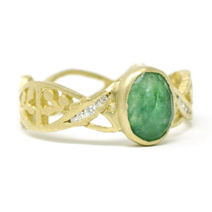 Relic Golden Gate Emerald Ring