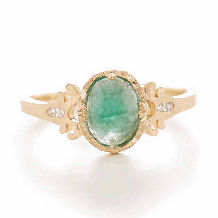 Relic Victorian Emerald Ring