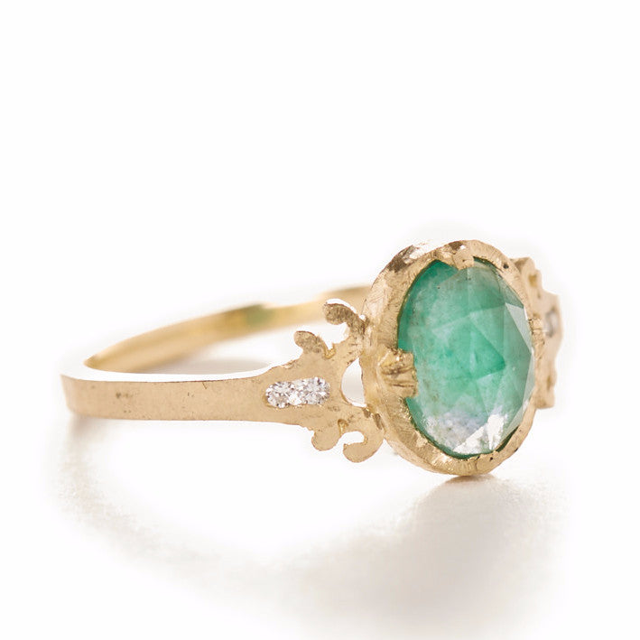 Relic Victorian Emerald Ring Jennifer Dawes Design
