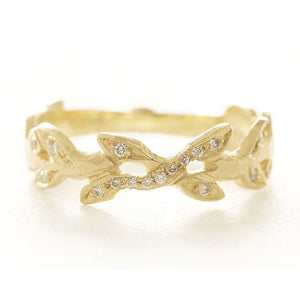 Relic Vine Diamond Band