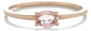 Stacking Oval Imperial Topaz Horizontal Ring
