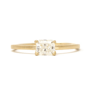 Stacking Dainty Baguette Lazer Wolf Diamond Ring