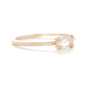 Stacking Oval Medium Horizontal Diamond Ring