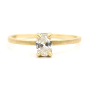 Stacking Dainty Oval Small Diamond Ring
