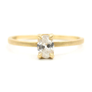 Stacking Dainty Oval Small Diamond Ring