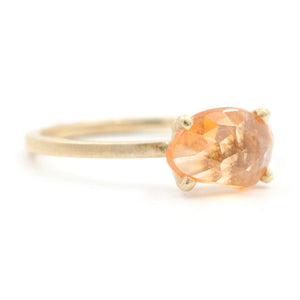 Stacking Spessartite Garnet Ring